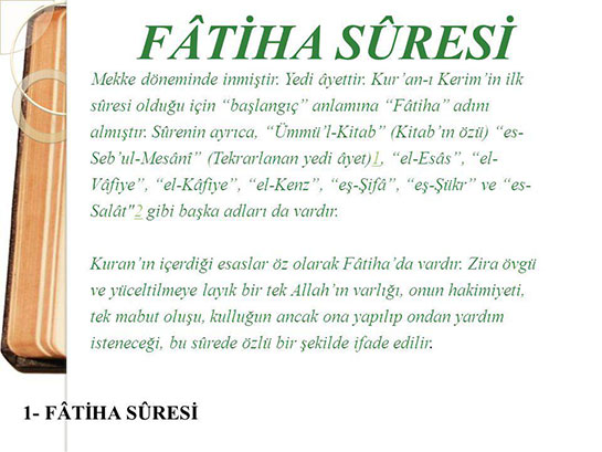 Fatiha Suresi