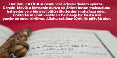 Fatiha Suresi Fazileti