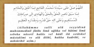 Salavatı Fatiha, Okunuşu ve Anlamı Salavatı Fatiha